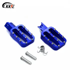 C00fp01bl Kke Foot Pegs Footrests Peds Fit Honda Crf50 Xr50r Pw50 Pw80 Pit Bike Cnc Blue