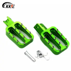 Kke C00fp01gr Cnc Foot Pegs Footrests Fit Honda Crf50 Pw50 Pw80 Ttr50 Xr50 Dirt Bike Green