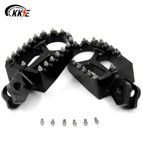C02fp01bk Kke Billet Foot Pegs Footrests Pedals For Suzuki Rmz250 Rmz450 Rmx450z Cnc Black