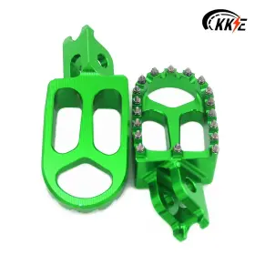 C03fp01gr Kke Footrests Pedal Foot Pegs Fit Kawasaki Kx250f Kx450f 2007-2024 Klx450r Green