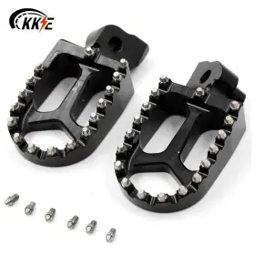 C04fp01bk Kke Black Footpegs Footrests Pedals Fit Yamaha Yz65 Yz85 Yz125 Yz250 Yz250f 450f