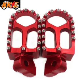 C07fp01rd-k8 Kke Cnc Billet Foot Pegs For Husqvarna Sm Smr Tc Te Txc Wr 1999-2013 Pit Bike Red