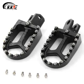 C22fp01bk Kke Billet Footrests Footpegs Fit Suzuki Drz400 Drz400e Drz400sm Rm125 Cnc Black