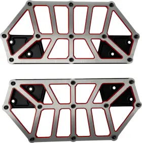 K73253-rl Kodlin Usa Nxl Floorboards - Black With Red Accent For Motorcycles K73253-rl Kodlin Usa Nxl Floorboards - Black With Red Accent For Motorcycles