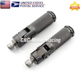 Fx-ts-02030-210524-013 Krace Gray 8mm Universal Foldable Cnc Rearset Footpeg Foot Pegs Motorcycle Aluminum