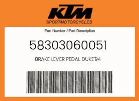 58303060051 Ktm Genuine Brake Lever Pedal Dukeft94 -