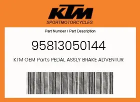95813050144 Ktm Genuine Pedal Assly Brake Adventure -