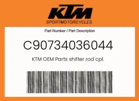 Ktm C90734036044 Genuine Shifter Rod Cpl. -