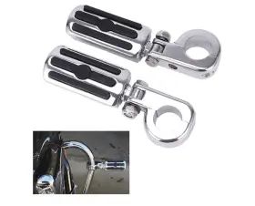 Fla10030 Kuafu 1-1/4 Inch Chrome Long Highway Foot Peg For Harley Touring Street Glide Engine Guard Fla10030 Kuafu 1-1/4 Inch Chrome Long Highway Foot Peg For Harley Touring Street Glide Engine Guard