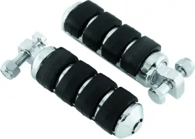 Kuryakyn 191209004415 Iso Peg Small With Male Adapter Chrome Pair For Powersports