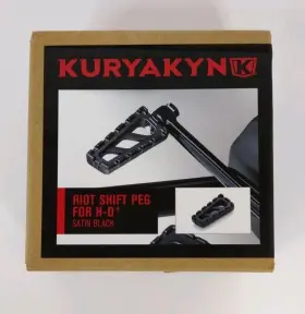 3591 Kuryakyn Satin Black Riot Shifter Shift Peg For Harley Davidson Models