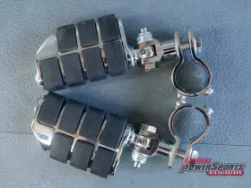50964-98 Kuryakyn Dually Iso Highway Pegs 3 Piece Mounts Chrome 1 1/4 Inch