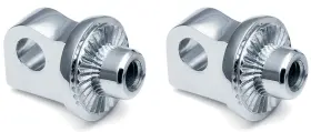 6774 Kuryakyn Adj Stop Splined Peg Adapter Chrome