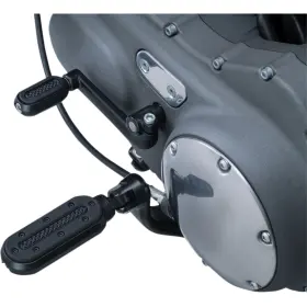 7032 Kuryakyn Heavy Industry Footpegs With Adaptor Black