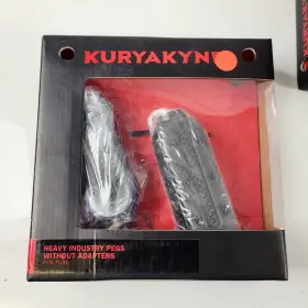 7034 Kuryakyn Heavy Industries Footpegs Without Adapters Satin Black
