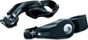7574 Kuryakyn Tour Tech 4in Back Arm With 1-1/4in Clamps Without Pegs Black