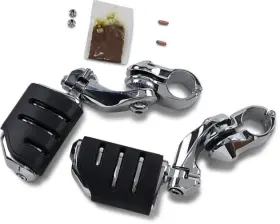 7585 Kuryakyn Tour-tech Trident Dually Adjustable Cruise Mounts Short Chrome