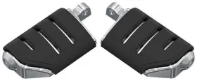 7592 Kuryakyn Trident Dually Iso Footpegs With Male Mount Adapters Chrome #7592