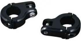 7616 Kuryakyn Brute Highway Peg Mounts - Gloss Black Motorcycle Street Bike
