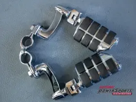 7985 Kuryakyn Dually Iso Highway Pegs Longhorn Offset Clamps 1 Inch Chrome