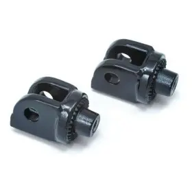 8865 Kuryakyn Footpeg Adapters - Splined Gloss Black