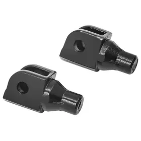 8868 Kuryakyn Front Splined Adaptor Mounts For Cruisers Gloss Black