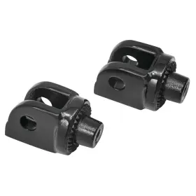 8889 Kuryakyn Front Splined Adaptor Mounts For Cruisers Gloss Black