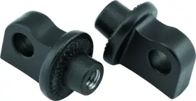 8898 Kuryakyn Splined Peg Adaptors Satin Black