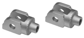 Kuryakyn 8902 Splined Footpeg Adaptor Mounts - Silver