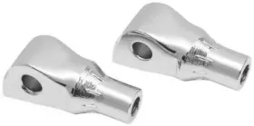 Kur8925 Kuryakyn 8925 Tapered Peg Adapters - Chrome Motorcycle Street Bike