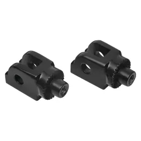 8946 Kuryakyn For Harley-davidson Fat Bob 18-21 Gloss Black Splined Drivers Foot Peg Adapters