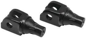 8948 Kuryakyn Tapered Peg Adapters - Front Gloss Black
