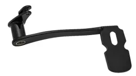 9673 Kuryakyn Extended Brake Pedal Black For Harley Flht With Lowering Fairing