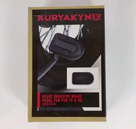 Kur7038 Kuryakyn 7038 Heavy Industry Satin Black Brake Pedal Pad For Fx And Xg Harley