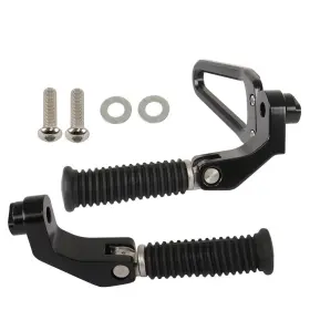 Tl31418q Labwork Black Motorcycle Rear Foot Rests Pedal Passenger Footpegs Mount Kit For Bmw 18