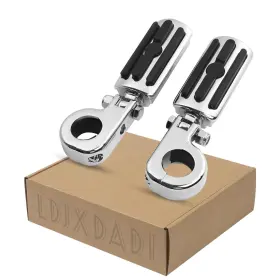 Ldjxdadi-036 Ldjxdadi 772324645563 Adjustable 1.25 Inch Highway Footpegs And Pclamps For Harley Honda Kawasaki Yamaha