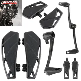 03002-0022b-ffm Lenkdou Phantom Floorboards Foot Pegs Brake Shift Peg Lever For Harley Touring 2008-2013