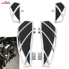 03002-0022c-efma Lenkdou Chrome Floorboards Footboards For Harley Touring Road King Street Glide Softail