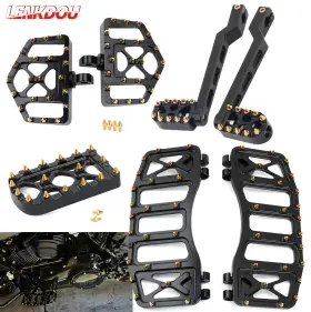 Lenkdou 03002-0171-03-0005bg-fm Cnc Mx Floorboards Footboards Shift Levers For Harley Touring Road Glide Softail
