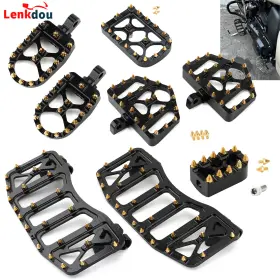 03002-0171-cfma Lenkdou For Harley Touring Softail Floorboards Kit Foot Pegs Shifter Peg Pedals Mx Style