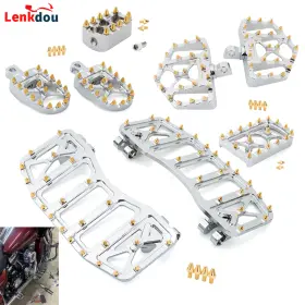 03002-0172-cfma Lenkdou For Harley Softail Touring Street Glide 86-24 Chrome Floorboard Footboards Pedal