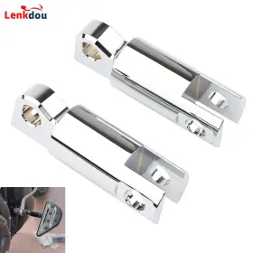 03004-0035c-fma Lenkdou For Harley Chrome Male Mount Foot Peg Extensions Dyna Softail Sportster Xl
