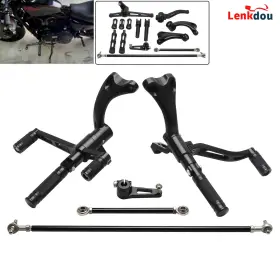 03012-0012b-fma Lenkdou Black Forward Controls Foot Pegs Kit For Harley Sportster Xl1200 Xl883 2004-2013