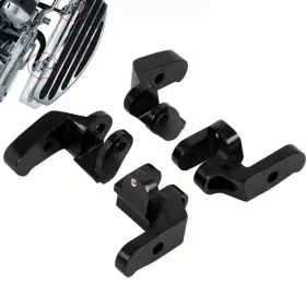 3004-0031bdf2 Lenkdou Driver Floorboard Relocation Kit For Harley Touring Road King Street Glide 97-16