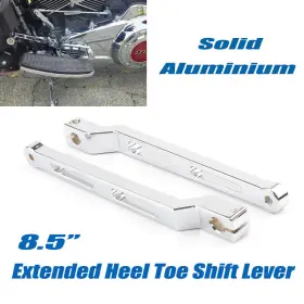 Mp03-001-0028clmt Lenkdou 8.5 Inch Extended Heel Toe Shift Lever Shifter For Harley Electra Glide 88-24 Chrome