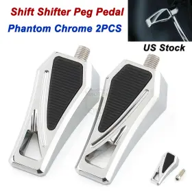 Mp03-001-0044cx2le Lenkdou 2pcs Chrome Motorcycle Shift Shifter Pegs Pedals For Harley Touring Softail Dyna
