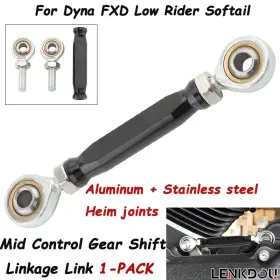 Mp03-001-0045bdtus Lenkdou 1x Mid Control Shift Linkage Shifter For Harley Dyna Cvo Fat Bob Super Glide Fxd