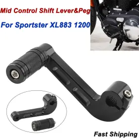 Mp03-001-0055b-ale Lenkdou Aluminum Mid Control Shift Lever Shifter Peg For Harley Sportster Xl883 1200