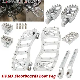 Mp03-002-0119-cim Lenkdou Chrome Mx Foot Pegs Floorboard Shifter Pedals For Harley Touring Road Glide