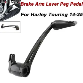 Mp03-003-0023blmt Lenkdou Brake Arm Lever Peg Pedal For Harley Touring Road Street Glide 2014-2026 Black Mp03-003-0023blmt Lenkdou Brake Arm Lever Peg Pedal For Harley Touring Road Street Glide 2014-2026 Black